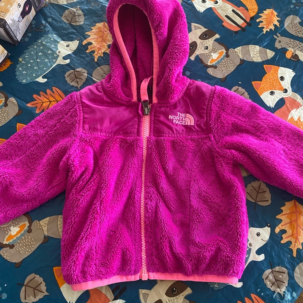 The North Face Magenta Fleece Hoodie